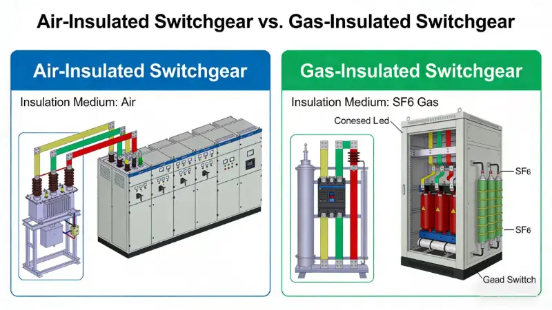 AIS နှင့် GIS switchgear ကွာခြားချက်ကဘာလဲ။