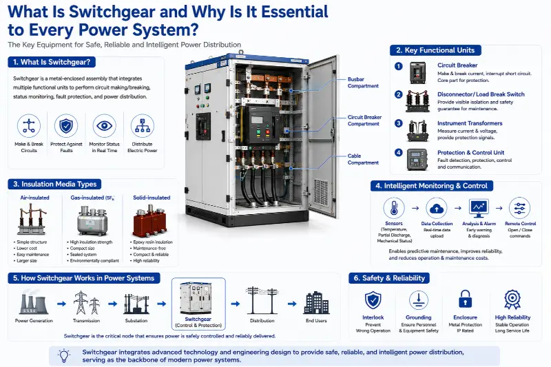 ခေတ်မီပါဝါစနစ်များတွင် Switchgear သည် အဘယ်ကြောင့် Key Node ဖြစ်သနည်း။