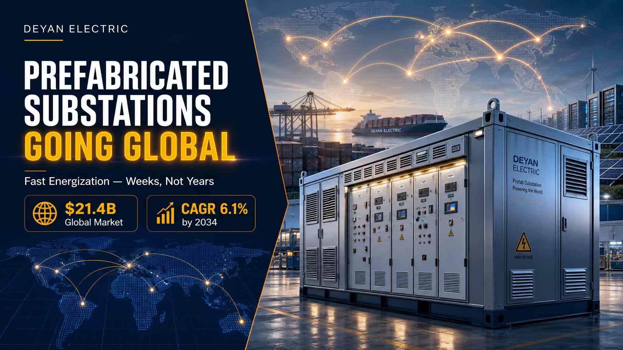 Prefabricated Substations များသည် ကမ္ဘာအနှံ့သို့ ပျံ့သွားသည်- အဘယ်ကြောင့် Overseas EPC ကန်ထရိုက်တာများနှင့် AI Data Center များသည် အော်ဒါများတင်ရန် ပြိုင်နေကြသည်