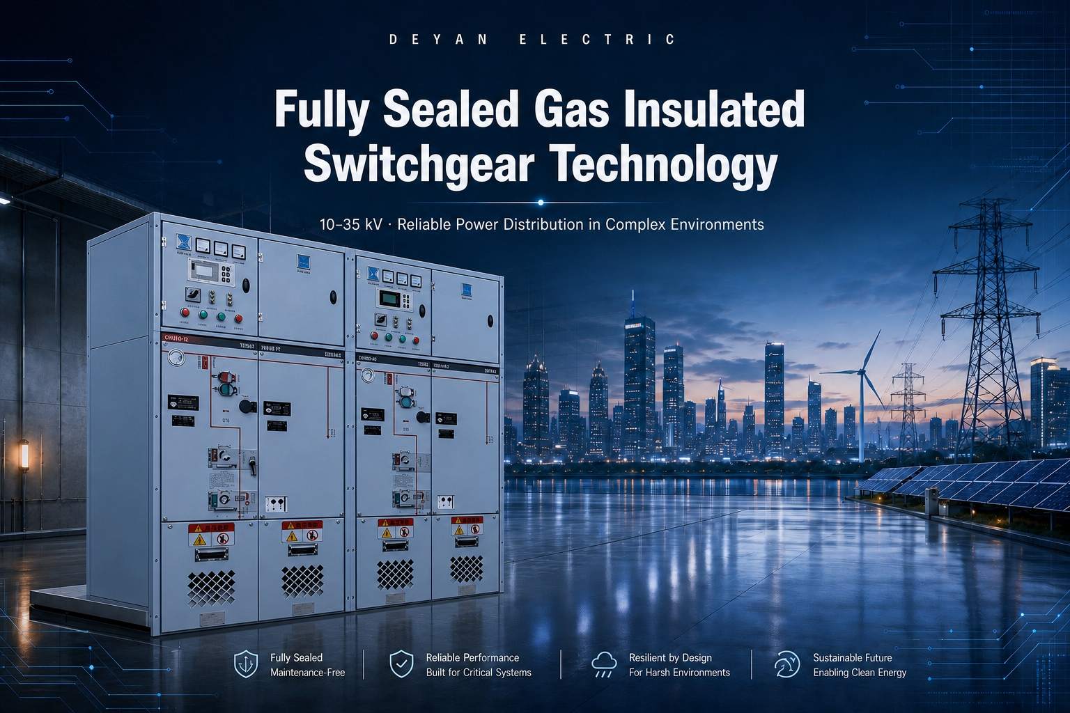 Fully Sealed Gas Insulated Switchgear နည်းပညာသည် ရှုပ်ထွေးသောပတ်ဝန်းကျင်များတွင် ယုံကြည်စိတ်ချရသော ပါဝါဖြန့်ဖြူးမှုကို အားကောင်းစေသည်