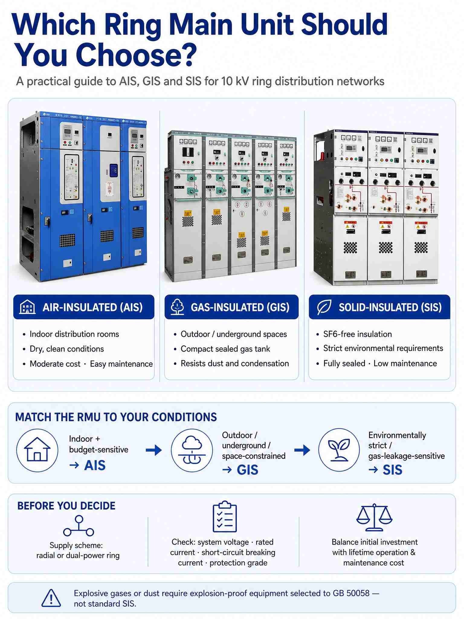 ဘယ် Ring Main Unit ကို သင်ရွေးချယ်သင့်လဲ။